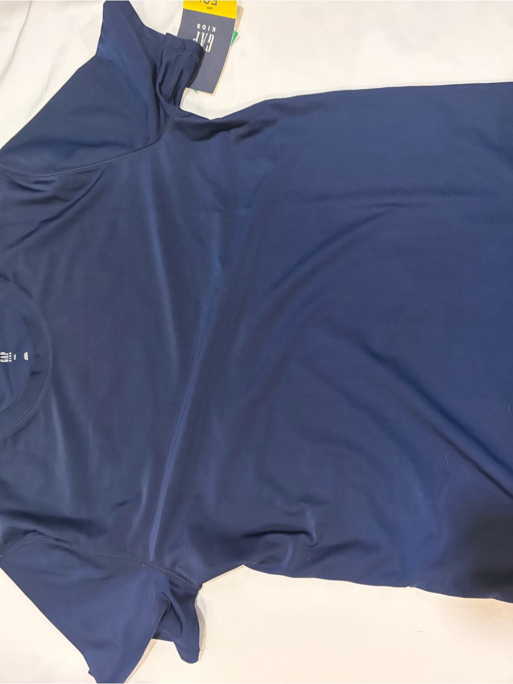 Old Navy Kids Navy Blue Short-Sleeve Swim Rashguard